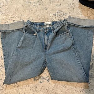 Abercrombie 90s relaxed high rise curve love jeans